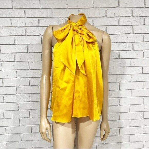 Zara Women’s Bow Halter Top - Size Large - Picture 1 of 13